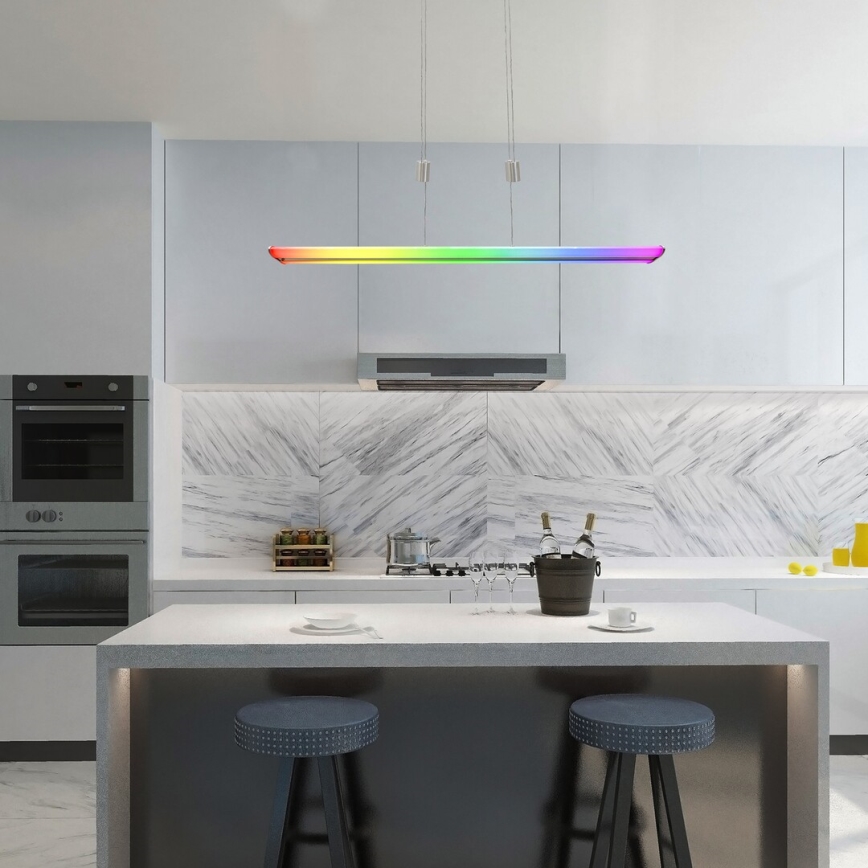 Rabalux - LED RGB Zatemnitveni lestenec na vrvici LED/24W/230V Wi-Fi Tuya + Daljinski upravljalnik