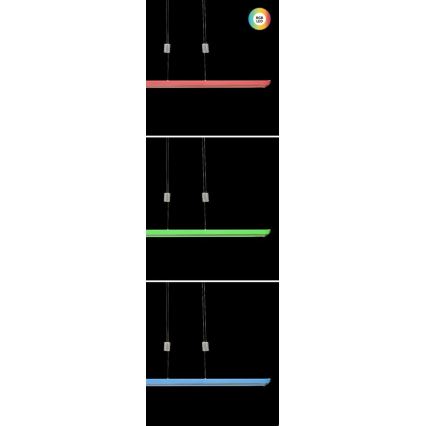 Rabalux - LED RGB Zatemnitveni lestenec na vrvici LED/24W/230V Wi-Fi Tuya + Daljinski upravljalnik
