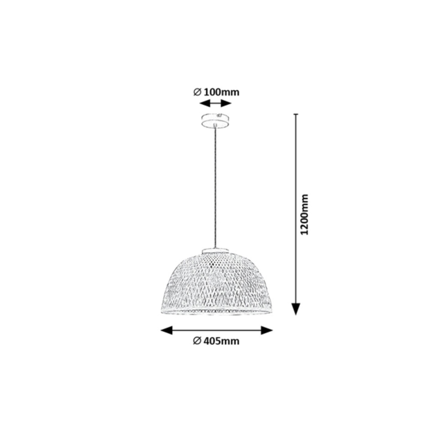 Rabalux - Lestenec na vrvici 1xE27/25W/230V ratan