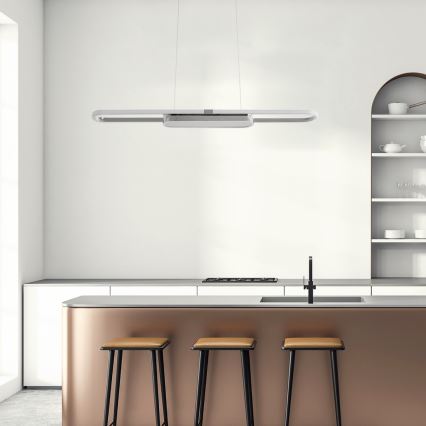 Rabalux - LED Lestenec na vrvici LED/48W/230V 4000K mat krom