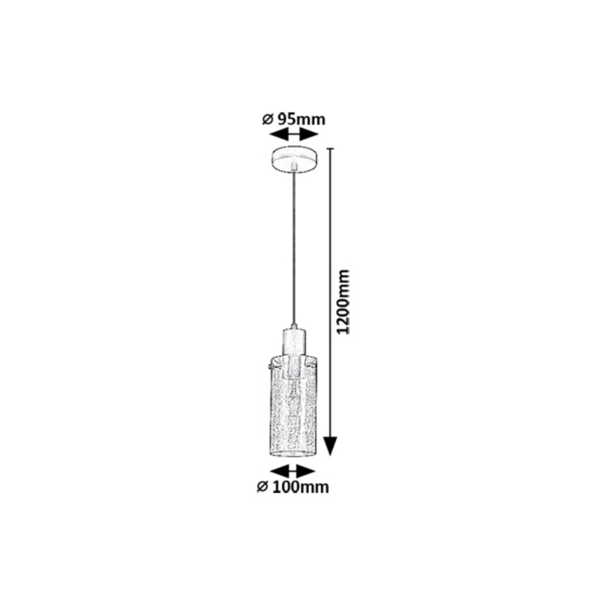 Rabalux - Lestenec na vrvici 1xE27/60W/230V