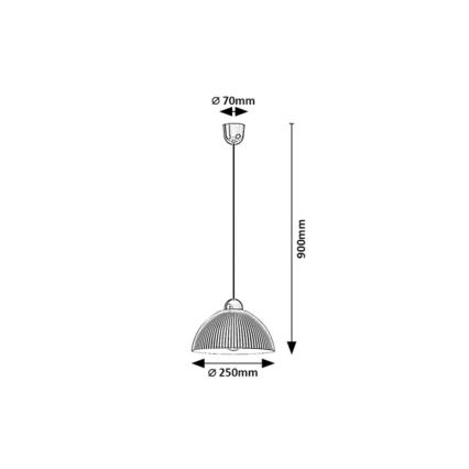 Rabalux - Lestenec na kablu 1xE27/60W/230V