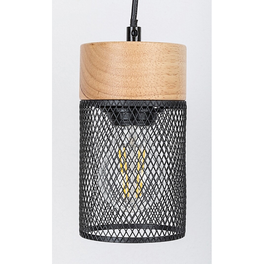 Rabalux - Lestenec na vrvici 3xE27/25W/230V bukev