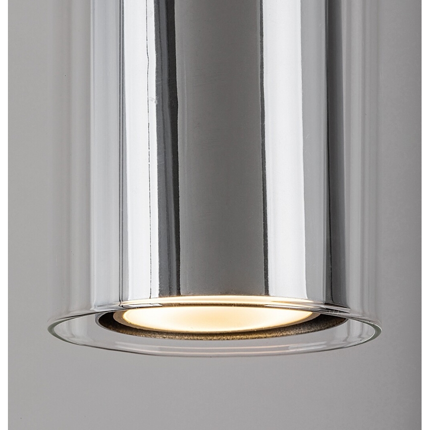 Rabalux - Lestenec na vrvici 1xGU10/50W/230V prozorna/sijajni krom