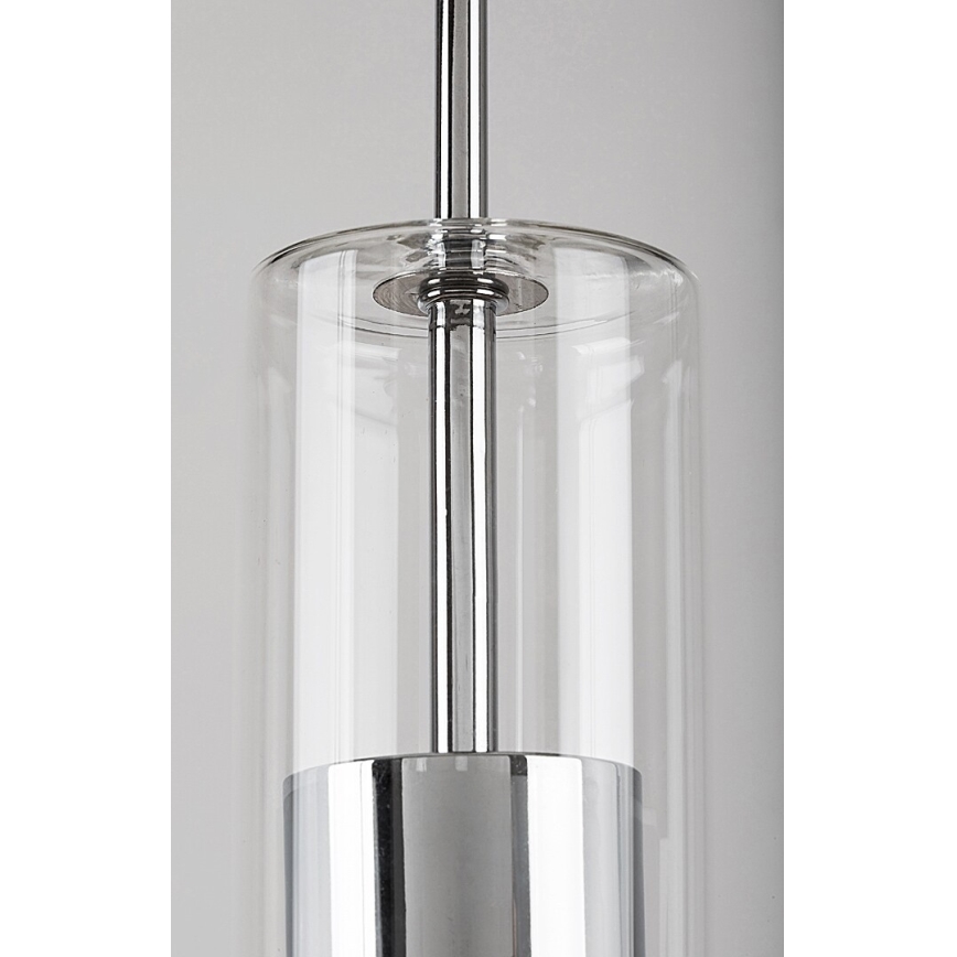 Rabalux - Lestenec na vrvici 1xGU10/50W/230V prozorna/sijajni krom