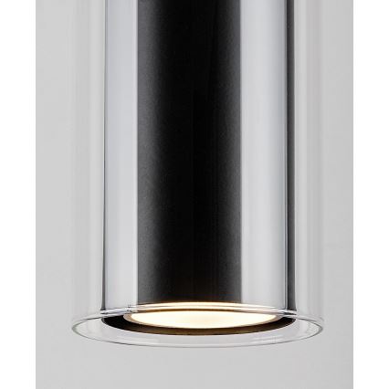 Rabalux - Lestenec na vrvici 1xGU10/50W/230V prozorna/črna
