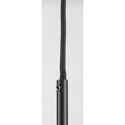 Rabalux - Lestenec na vrvici 1xGU10/50W/230V prozorna/črna