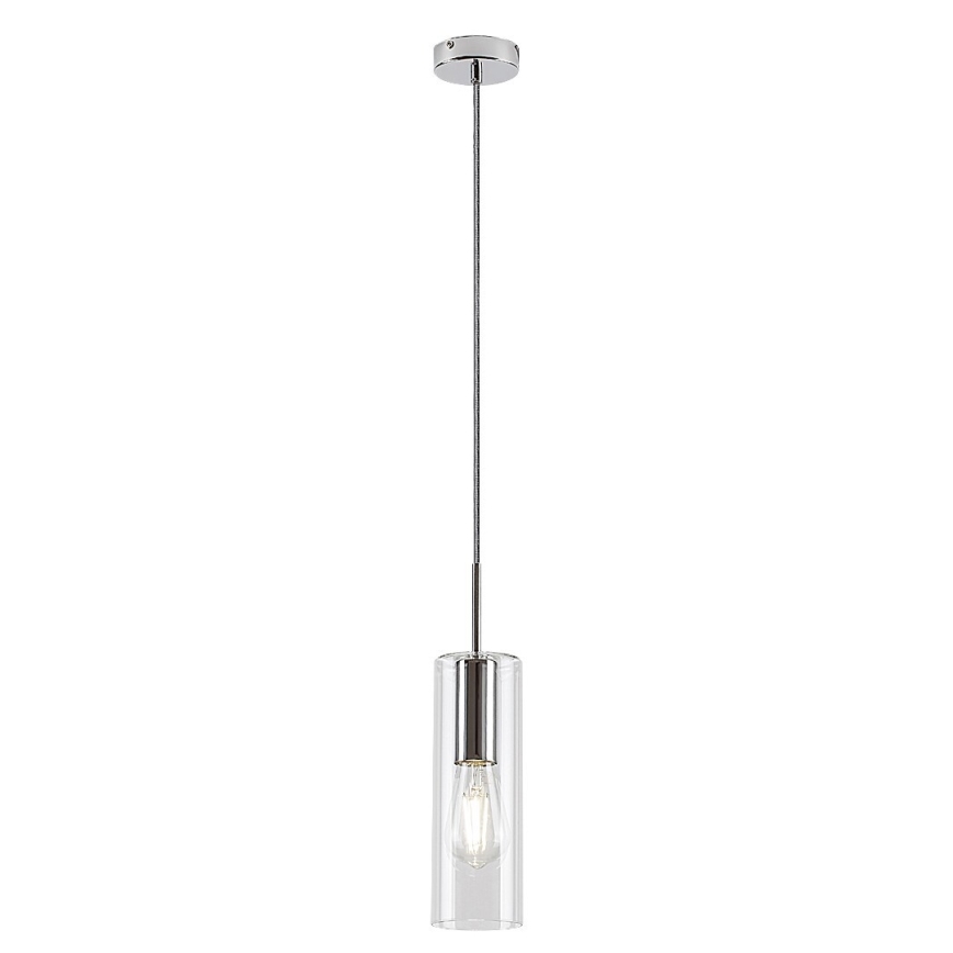 Rabalux - Lestenec na vrvici 1xE27/40W/230V prozorna/sijajni krom