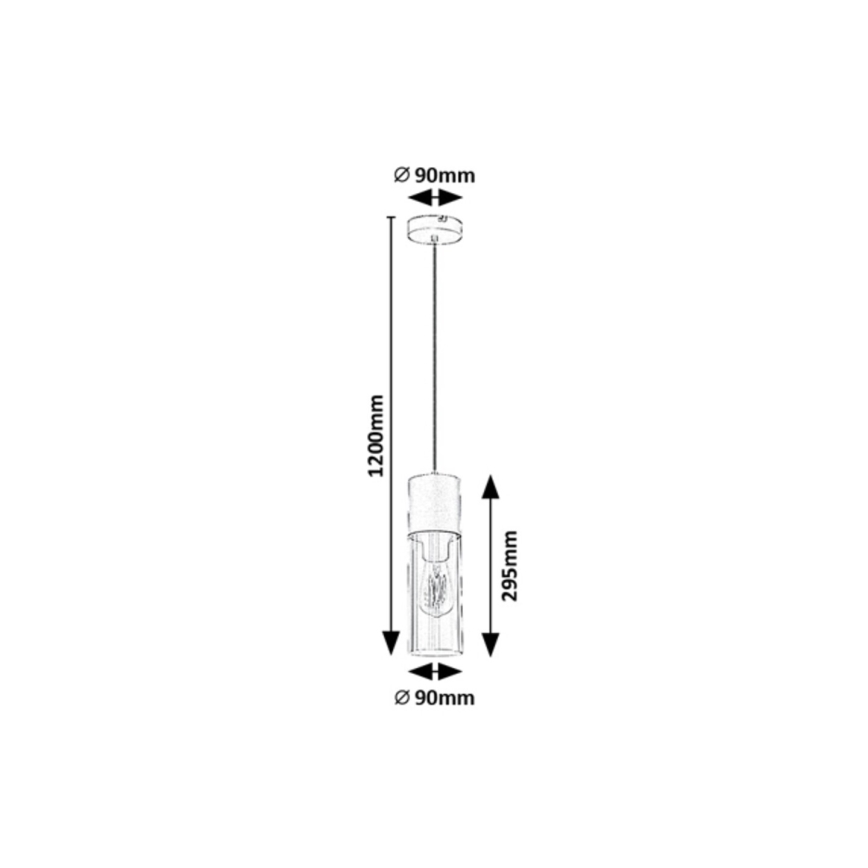Rabalux - Lestenec na vrvici 1xE27/25W/230V