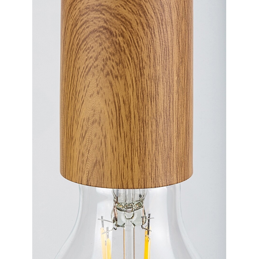 Rabalux - Lestenec na vrvici 5xE27/60W/230V pajek bukev