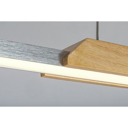 Rabalux - LED Lestenec na vrvici LED/26W/230V 4000K bukev