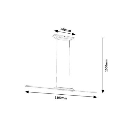 Rabalux - LED Lestenec na vrvici LED/26W/230V 4000K bukev