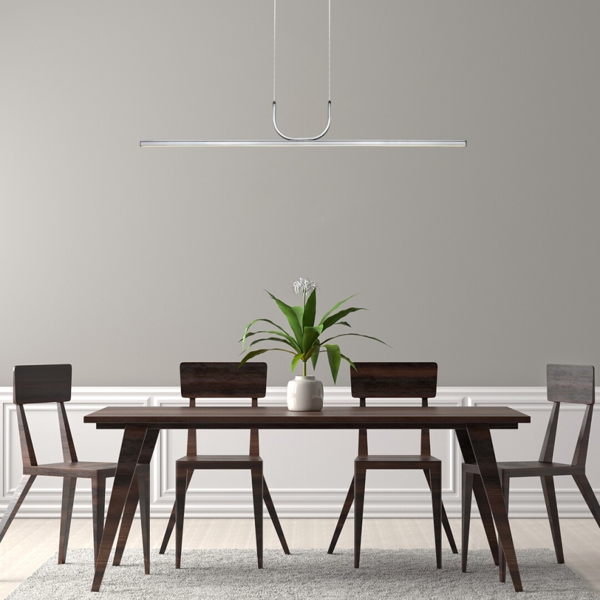 Rabalux - LED Lestenec na vrvici LED/25W/230V 3000K sijajni krom
