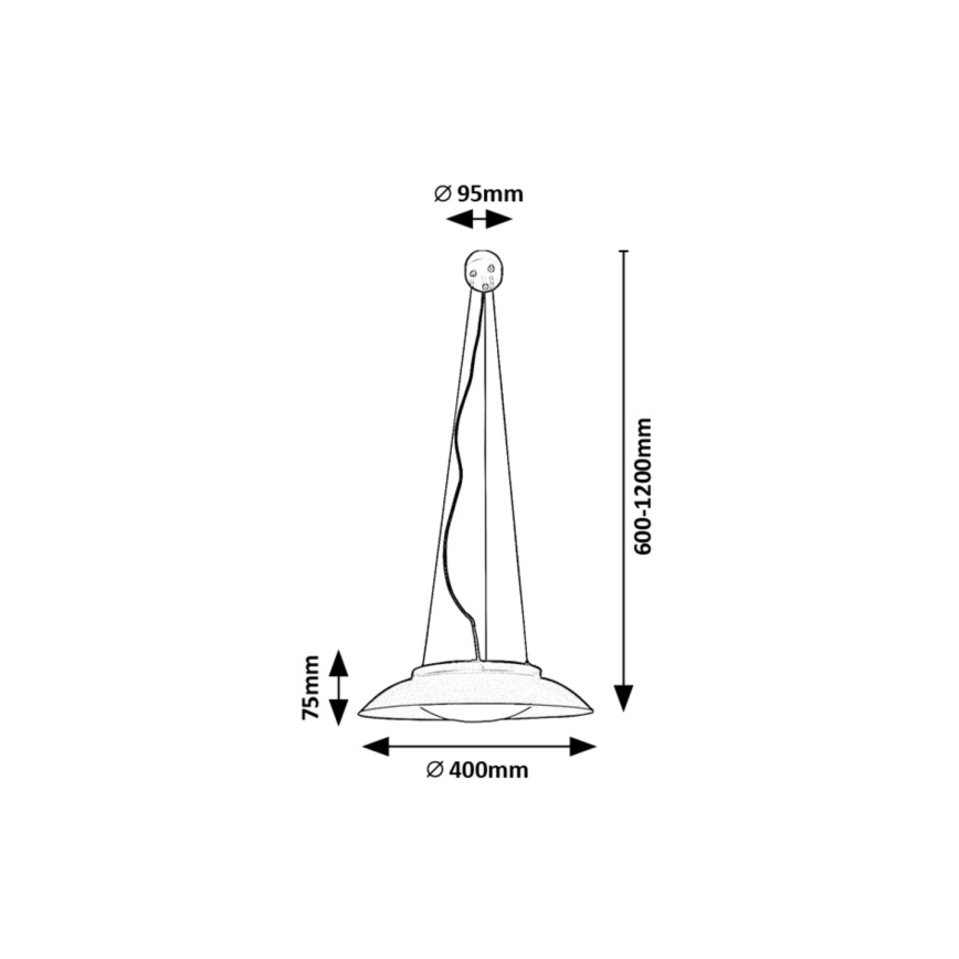 Rabalux - LED Lestenec na vrvici LED/24W/230V 3000K