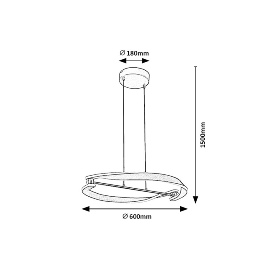 Rabalux - LED lestenec na kablu LED/40W/230V 3000K