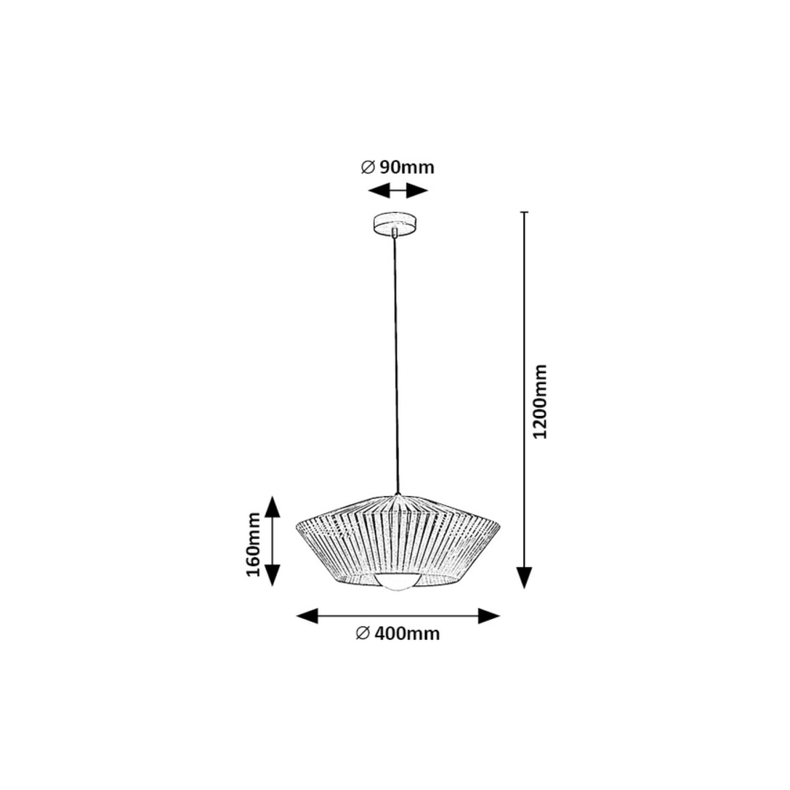 Rabalux - Lestenec na vrvici 1xE27/6W/230V