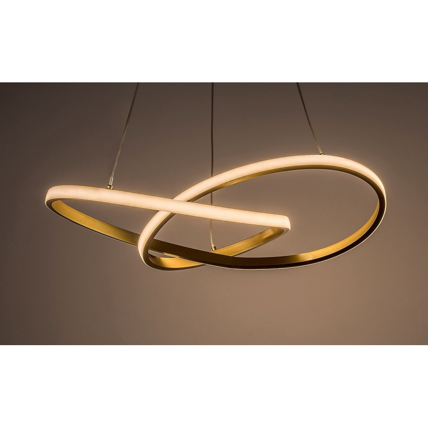 Rabalux - LED Lestenec na vrvici LED/36W/230V 3000K zlata