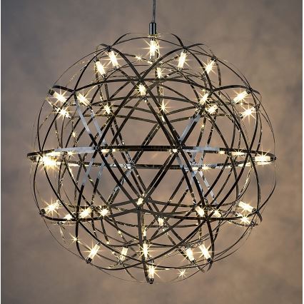Rabalux - LED Lestenec na vrvici LED/16W/230V 3000K sijajni krom