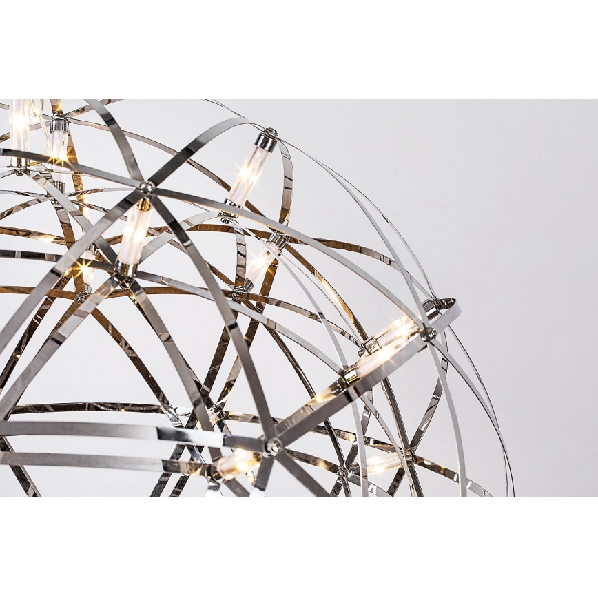 Rabalux - LED Lestenec na vrvici LED/16W/230V 3000K sijajni krom