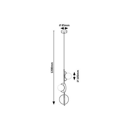 Rabalux - Lestenec na vrvici 3xG9/5W/230V