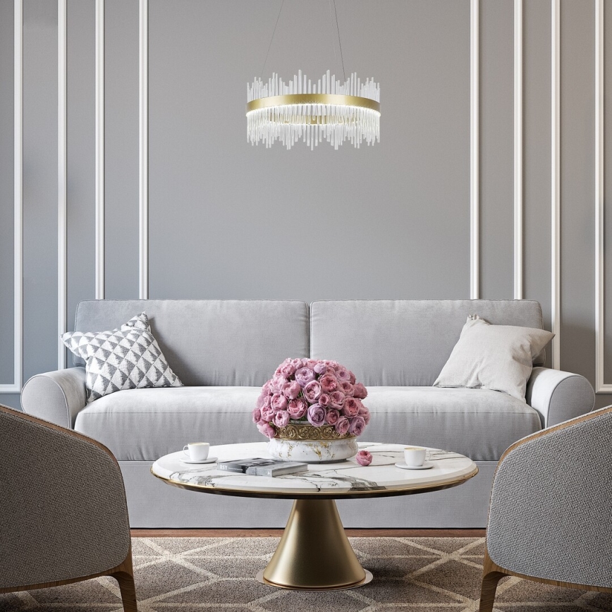 Rabalux - LED Lestenec na vrvici LED/36W/230V 3000/4000/6000K zlata