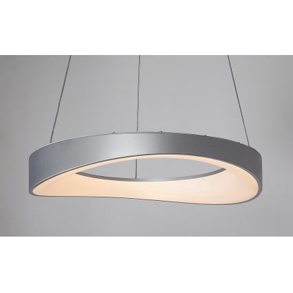 Rabalux - LED Lestenec na vrvici LED/56W/230V 3000K srebrna