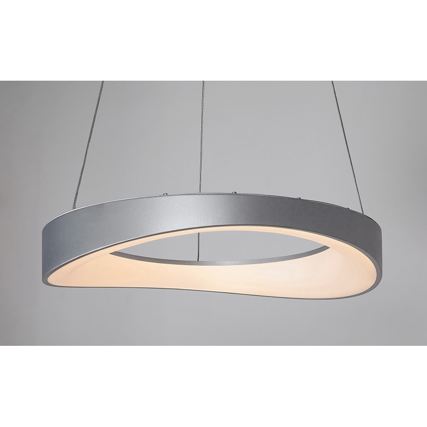 Rabalux - LED Lestenec na vrvici LED/56W/230V 3000K srebrna