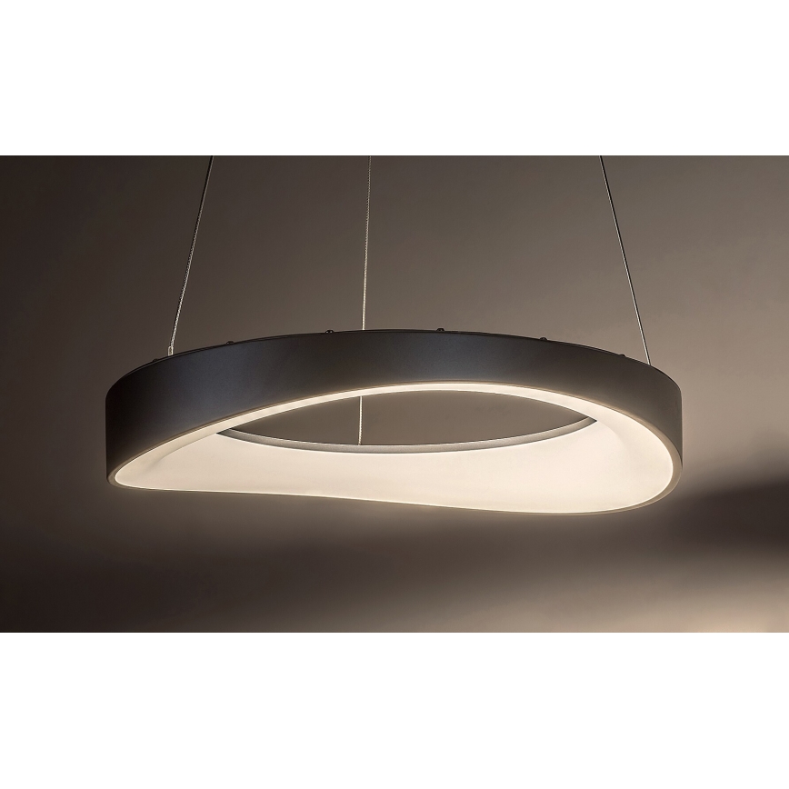 Rabalux - LED Lestenec na vrvici LED/56W/230V 3000K srebrna