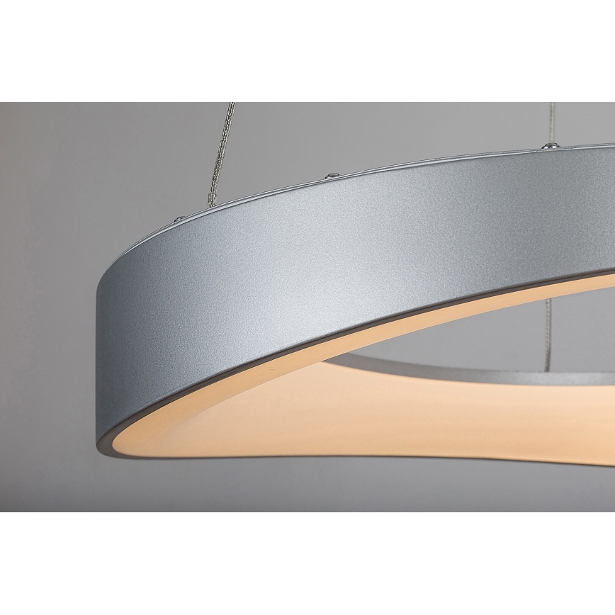Rabalux - LED Lestenec na vrvici LED/56W/230V 3000K srebrna
