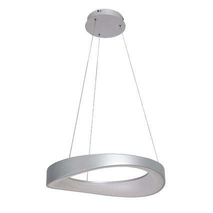Rabalux - LED Lestenec na vrvici LED/56W/230V 3000K srebrna