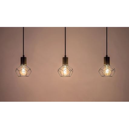 Rabalux - Lestenec na vrvici 3xE27/40W/230V
