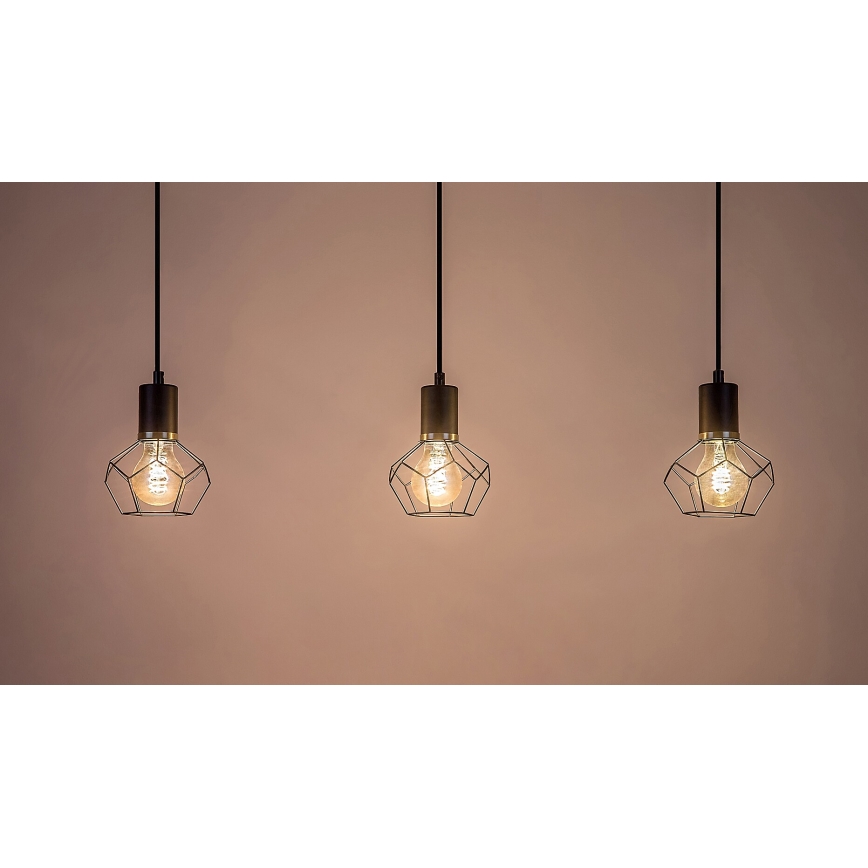 Rabalux - Lestenec na vrvici 3xE27/40W/230V