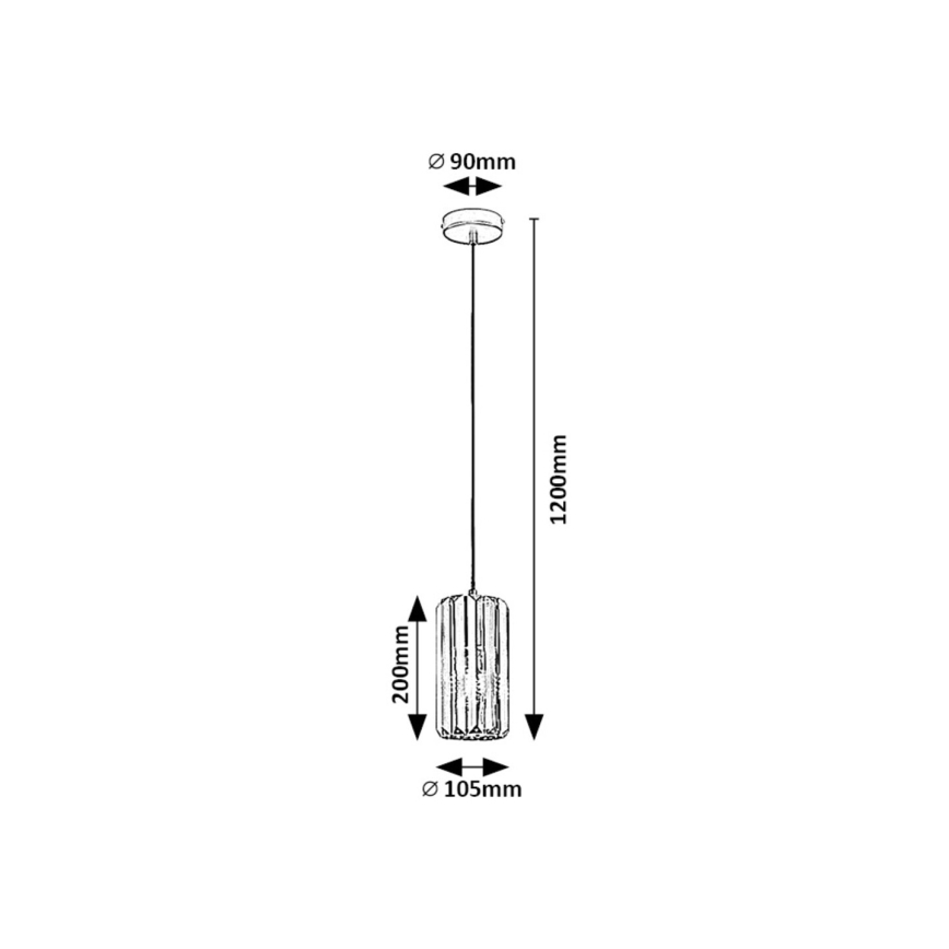 Rabalux - Lestenec na vrvici 1xE27/40W/230V