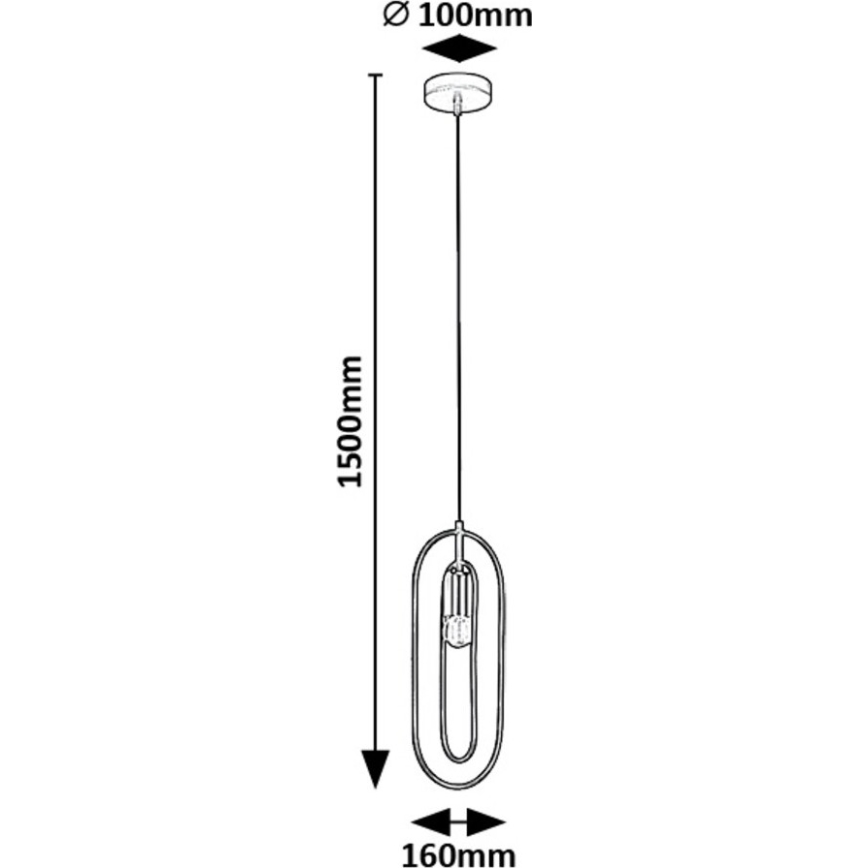 Rabalux - Lestenec na vrvici 1xE27/40W/230V