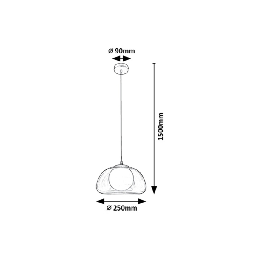 Rabalux - Lestenec na vrvici 1xG9/5W/230V prozorna