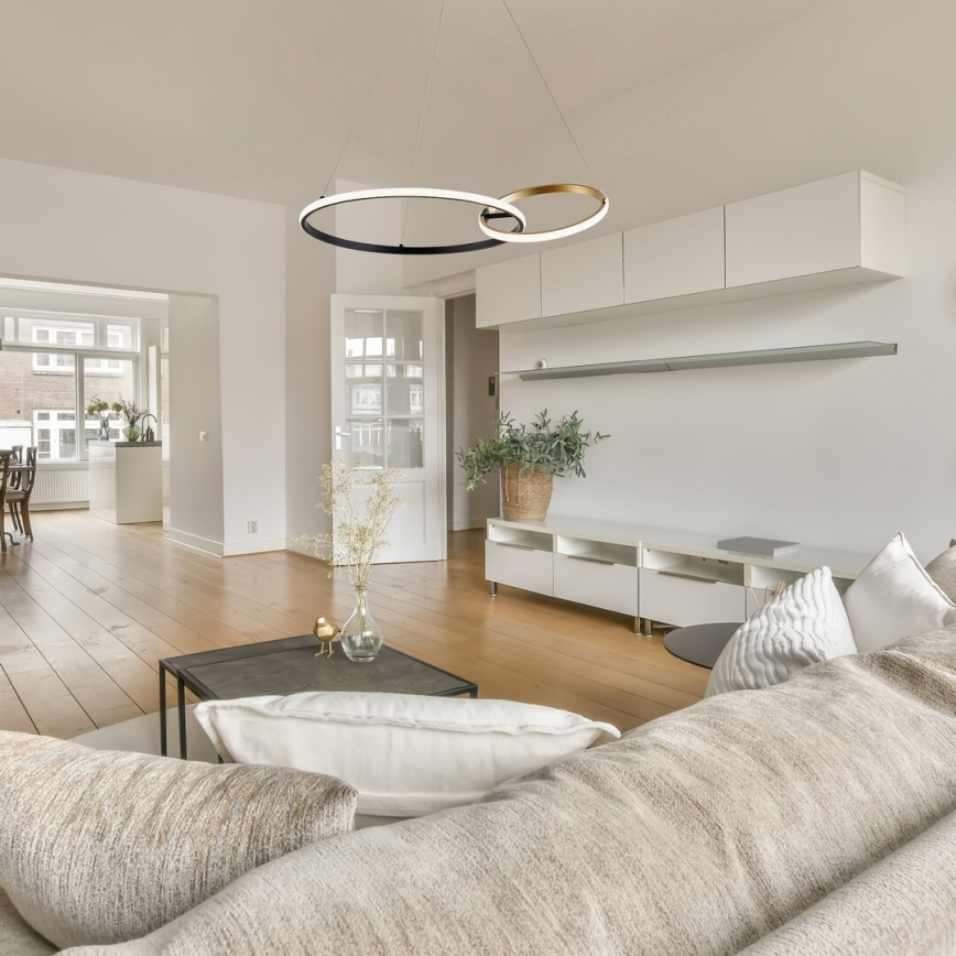 Rabalux - LED Lestenec na vrvici LED/36W/230V črna/zlata
