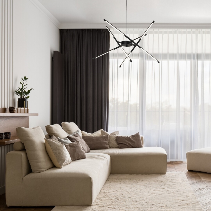 Rabalux - LED Lestenec na vrvici LED/40W/230V 3000K črna