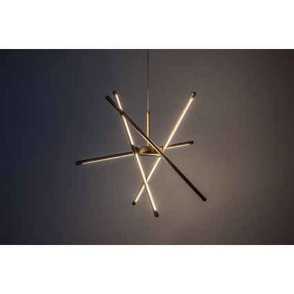 Rabalux - LED Lestenec na vrvici LED/40W/230V 3000K zlata