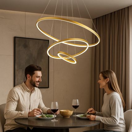 Rabalux - zatemnljiv LED lestenec na kablu LED/90W/230V 3000-6500K + daljinski upravljalnik