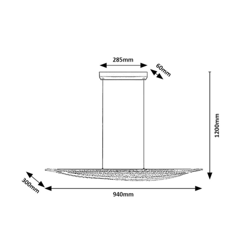 Rabalux - LED lestenec na jeklenem kablu LED/32W/230V 3000K