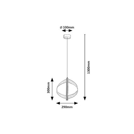 Rabalux - LED viseči lestenec na kablu LED/8W/230V 3000K