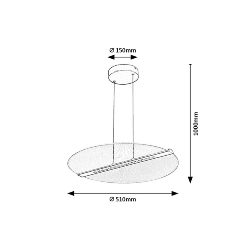 Rabalux - LED viseči lestenec na kablu LED/24W/230V 3000K