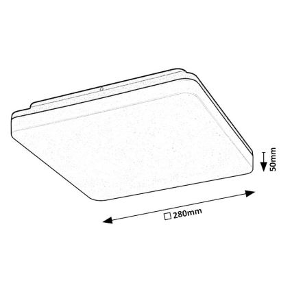 Rabalux - LED Kopalniška stropna svetilka LED/24W/230V IP54