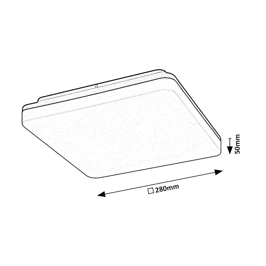 Rabalux - LED Kopalniška stropna svetilka LED/24W/230V IP54