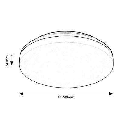 Rabalux - LED Kopalniška stropna svetilka LED/24W/230V IP54