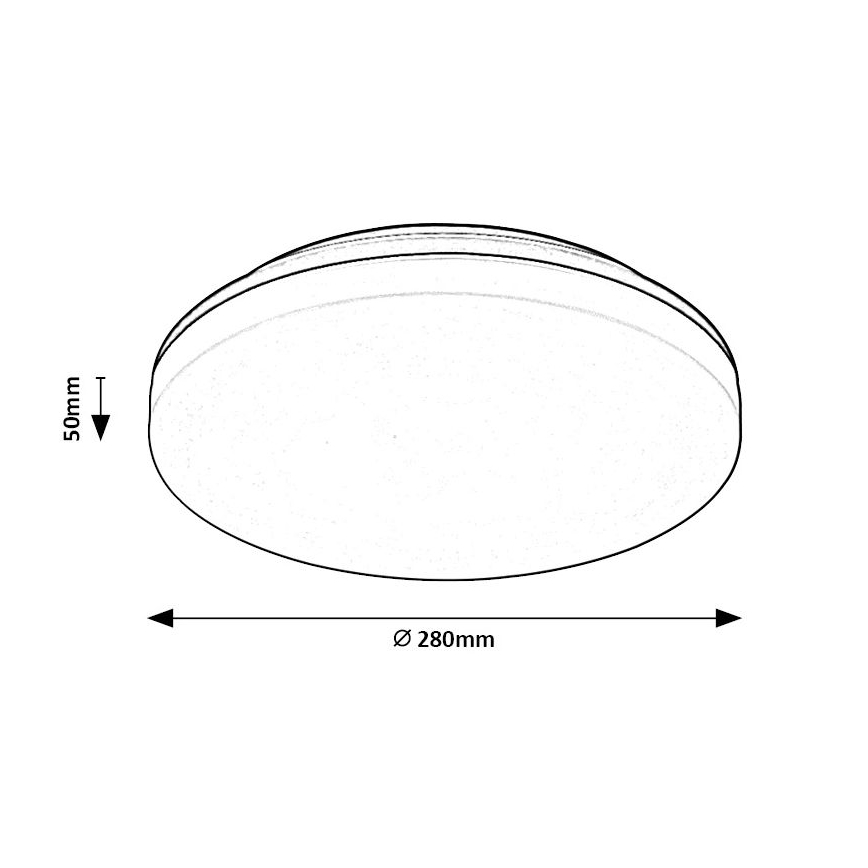 Rabalux - LED Kopalniška stropna svetilka LED/24W/230V IP54