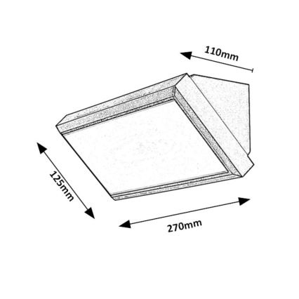 Rabalux - LED Zunanja stenska luč LED/12W/230V IP54