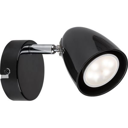 Rabalux - Stenski reflektor 1xGU10/5W/230V črna