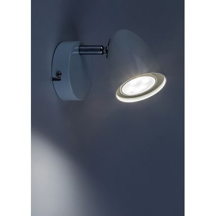 Rabalux - Stenski reflektor 1xGU10/5W/230V bela