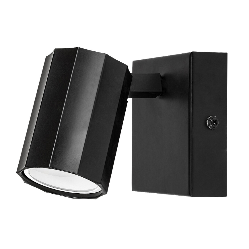 Rabalux - Stenski reflektor 1xGU10/5W/230V črna